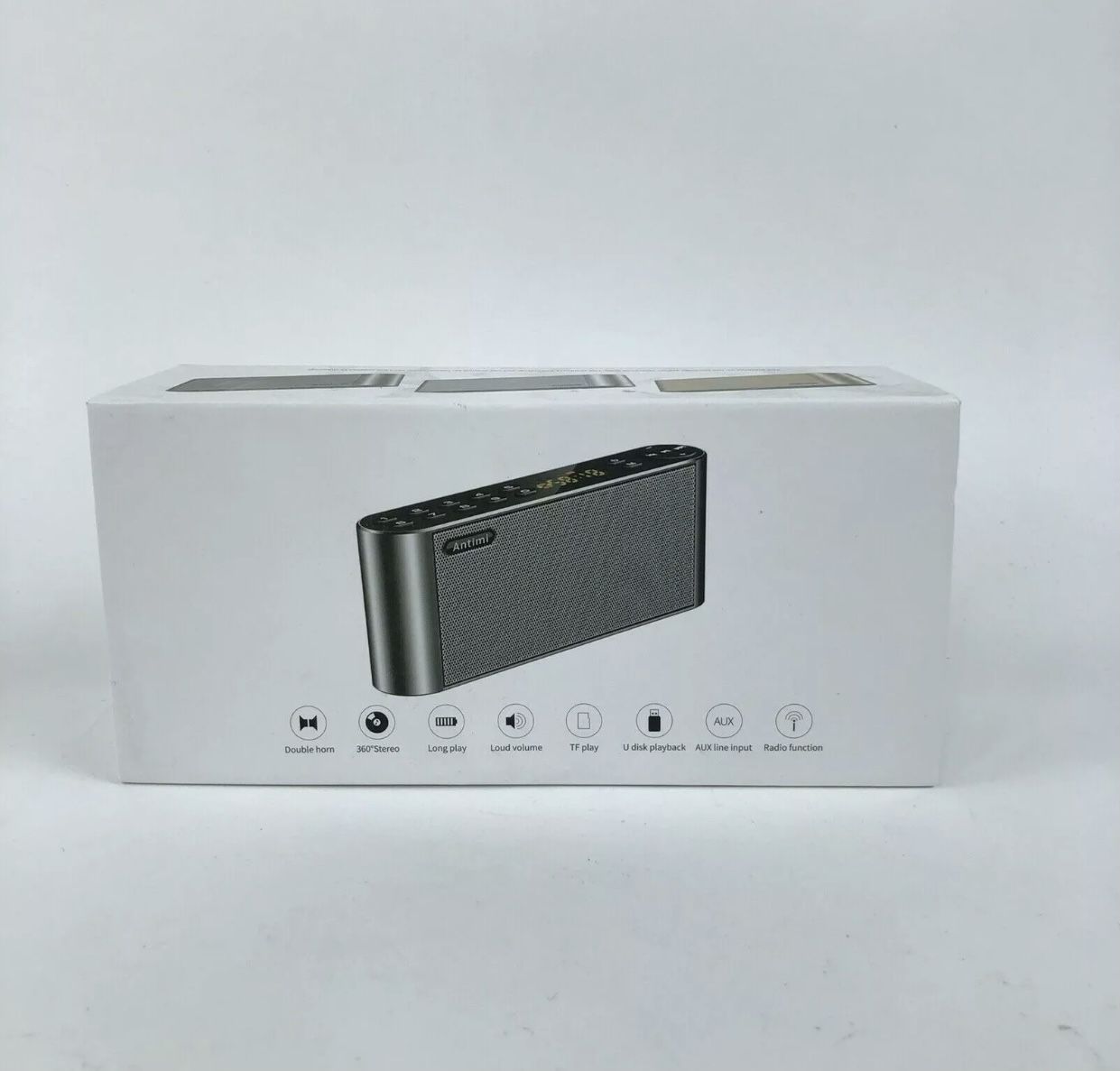 Antimi Bluetooth/FM Radio/MP3 Player Portable Wireless Speaker (Black)