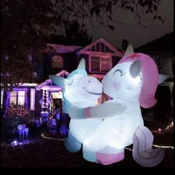 Halloween Inflatables Outdoor Unicorns, Blow Up Party Yard Birthday Christmas Decoration