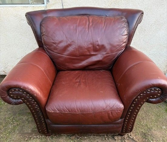 One Seat Leather Sofa
