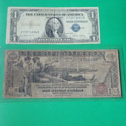 1896 $1 ONE DOLLAR LARGE-SIZE SILVER CERTIFICATE EDUCATIONAL BANKNOTE