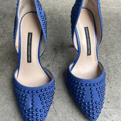 Blue Studded Heels