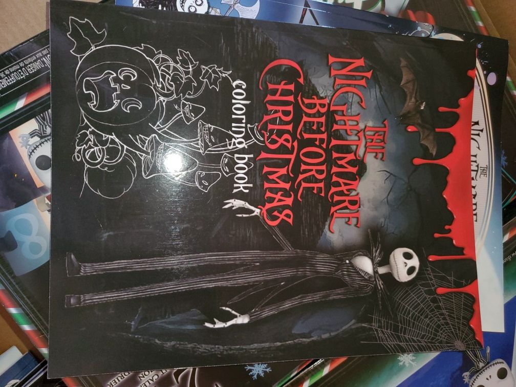 ( Style#2) TIM BURTON'S NIGHTMARE BEFORE CHRISTMAS COLORING BOOK...2020...