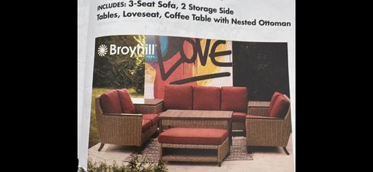 7pcs Seating Set ..wick ,, 3 Brand New Boxes !
