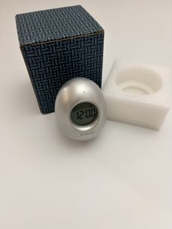 Brookstone “Bob” 5-in-1 Wobble Clock Digital Alarm w/ Box