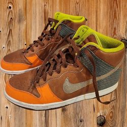 Nike Dunk High Premium Orange Brown , Size 11,5