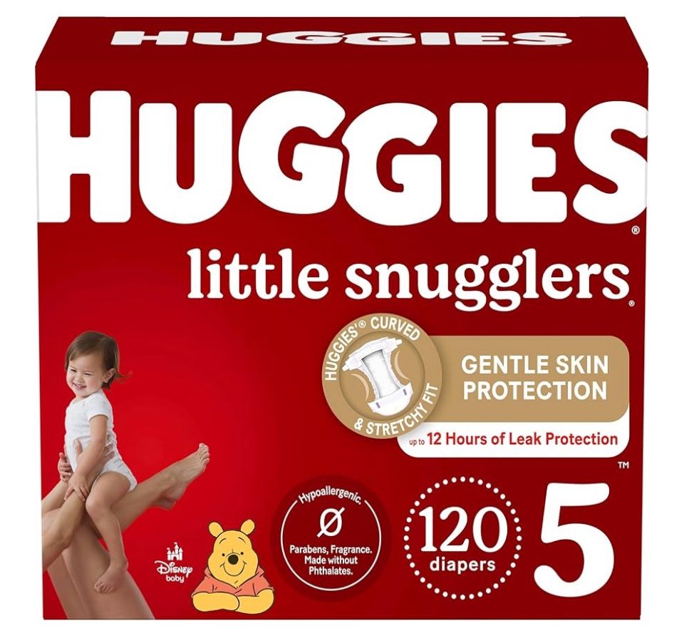 Huggies Diapers Size 5, 120 Count