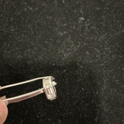 Sterling Silver CZ Nut Charm