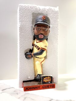 2017 SF Giants Johnny Cueto Shimmy Bobblehead w/ Box • Chevron ExtraMile Promo