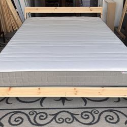 Full Size Bed Frame and Mattress