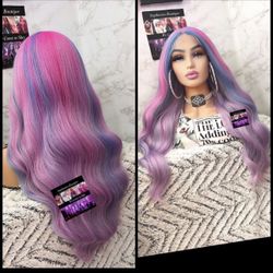 Human Hair Blended Lace Front Wig 
