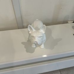 French bulldog statue