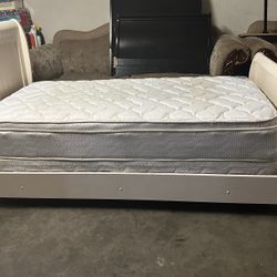 Twin Size, Bed, Boxspring, And Mattress