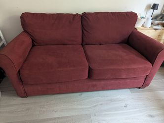 Red Pullout Couch 