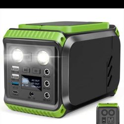 200W Portable Power Station, 148Wh 40000mAh Solar Generator 110v AC 