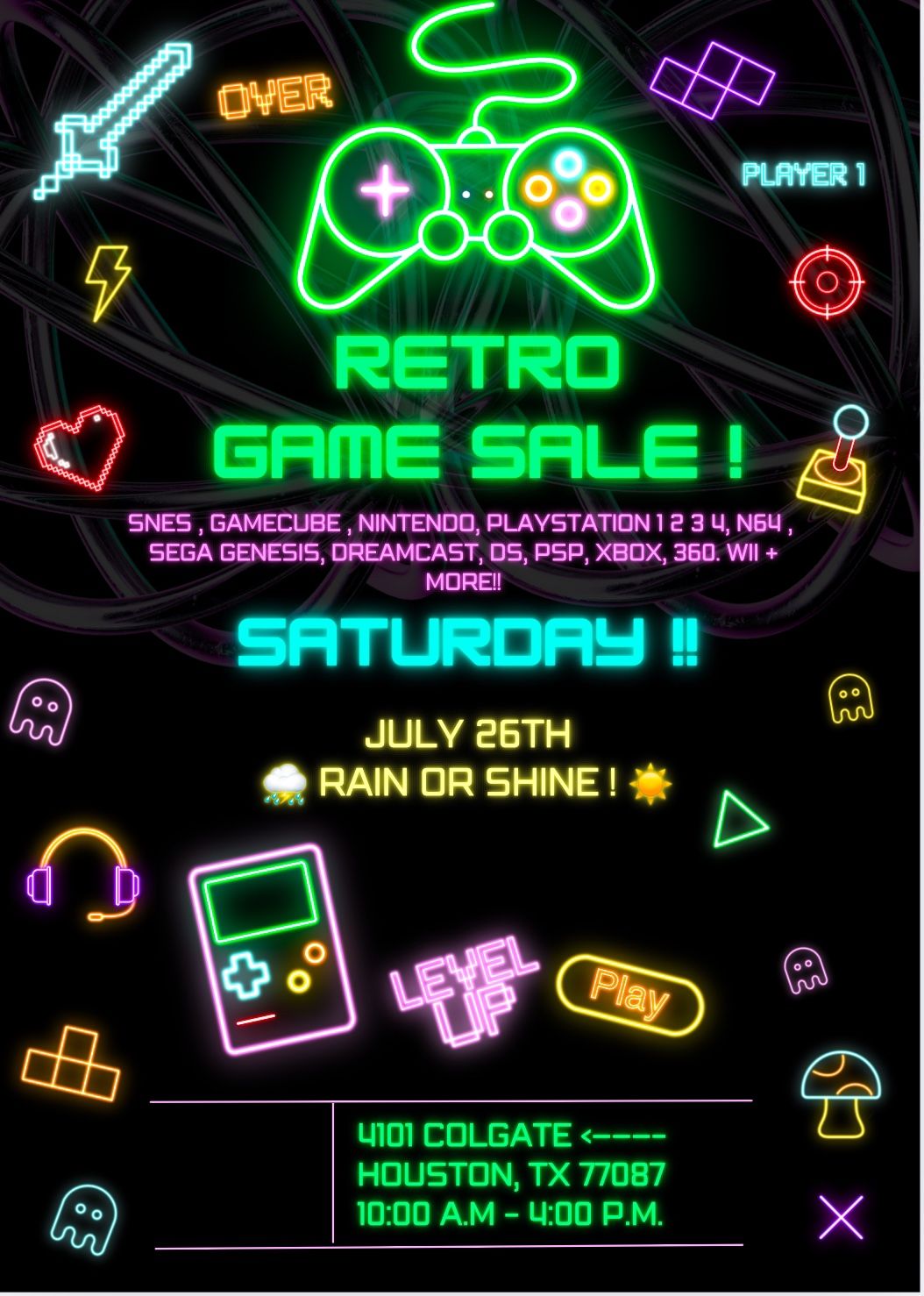 Nintendo ~ Super Nintendo ~ N64 ~ Wii ~ Gameboy ~ PlayStation 1 2 3 4 ~ GameCube ~ Xbox 360 ~ Xbox And Much More! 