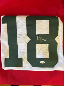 Green Bay Packers Randall Cobb Autographed Pro Style White Jersey JSA Authent...