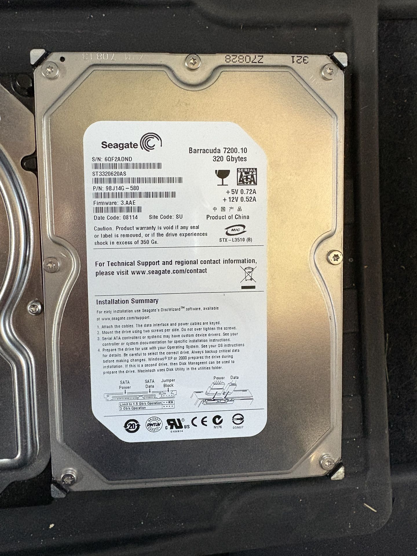 Seagate And Western Digital Hard Drives 