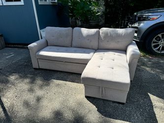 Gray L-Shaped Sectional w/ Storage