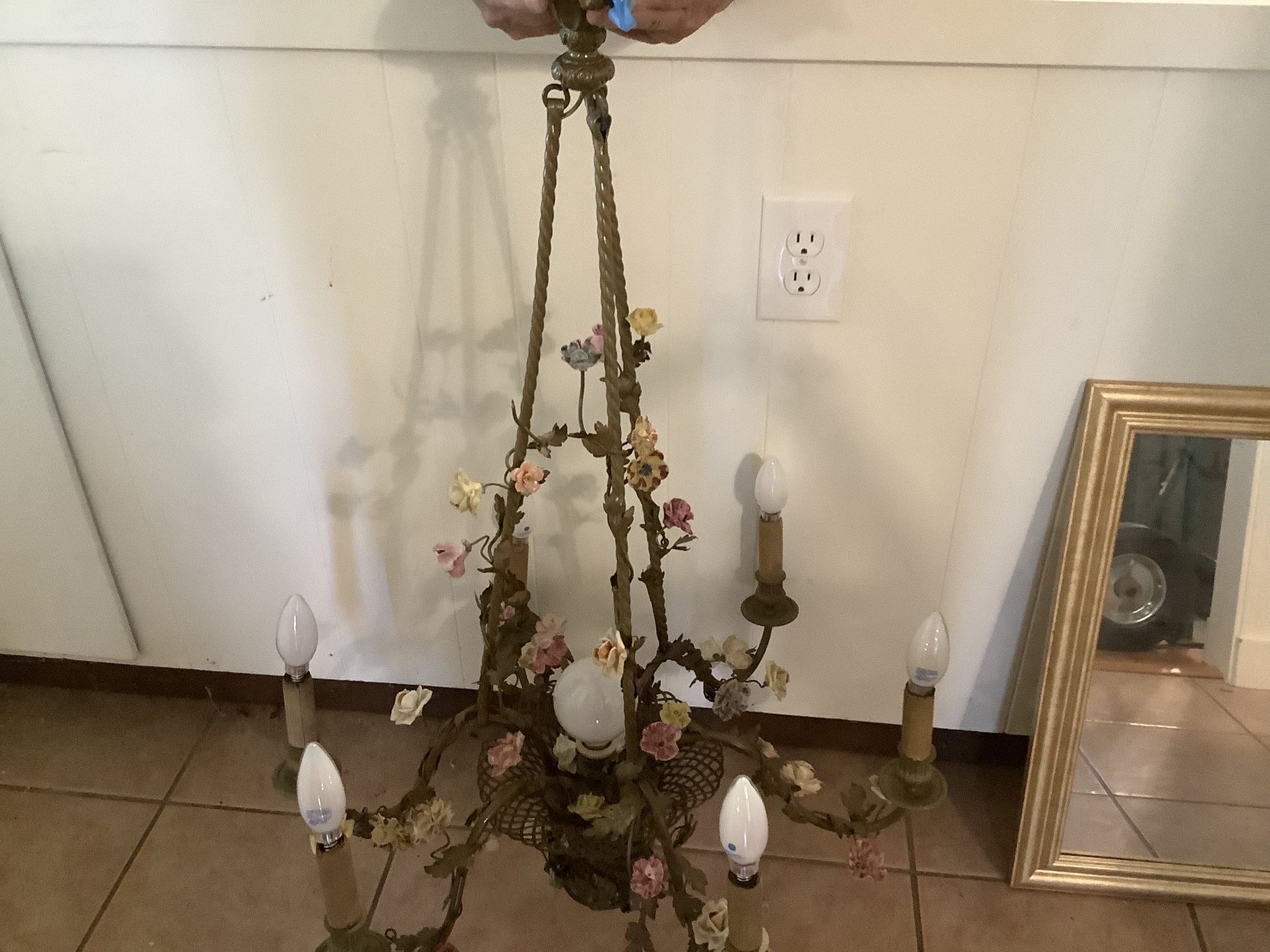 Capodimonte Hanging Light Fixture.