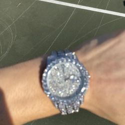 VVS DIAMOND WATCH WITH ARABIC NUMERALS
