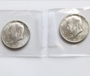 1965 & 1967 Kennedy Half Dollar Coins