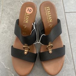 New Wedge Sandals Size 10