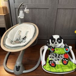 Maxi Cosi cassia swing & Fisher price Sit Me Up Floor Seat