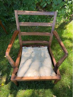 Old vintage wooden chair