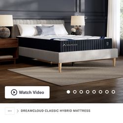 Queen Dreamcloud Hybrid Mattress + Bed frame