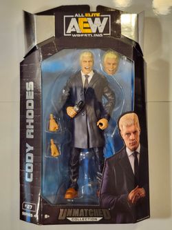ALL ELITE WRESTLING SERIES 4. UNMATCHED COLLECTION # 27 CODY RHODES 6 " ACTION FIGURE.