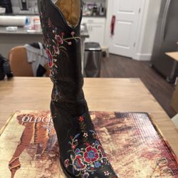 🔥 Elegant “Old Gringo” Black Leather Cowboy Boots – Size 8 – $150 (Paid $650!) 🔥