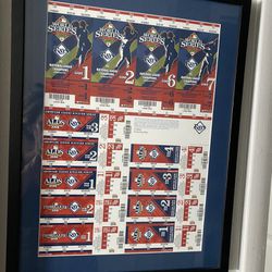 Collectibles Tampa Bay Rays/Phillies Tickets 2008 World Series Full Set Games