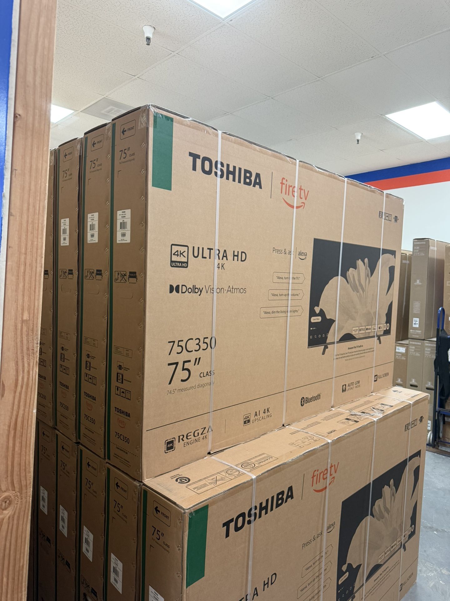 75” TOSHIBA 4K HDR SMART FIRE TV