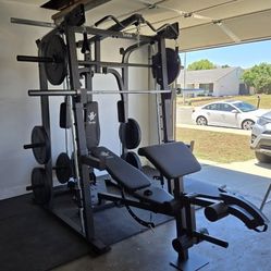 Smith Machine 2001 | Multi-Use Adj Bench | Gym Equipment | Fitness | Squat Rack | Excercise |🔴WEIGHTS AND BARBELL SOLD SEPARATELY 🔴 FREE DELIVERY 🚚