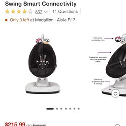 4moms mamaRoo Multi-Motion Baby Swing Smart Connectivity 
