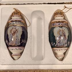 Bradford Editions "Serenity's Song" & Tranquility's Serenade" Christmas Ornaments