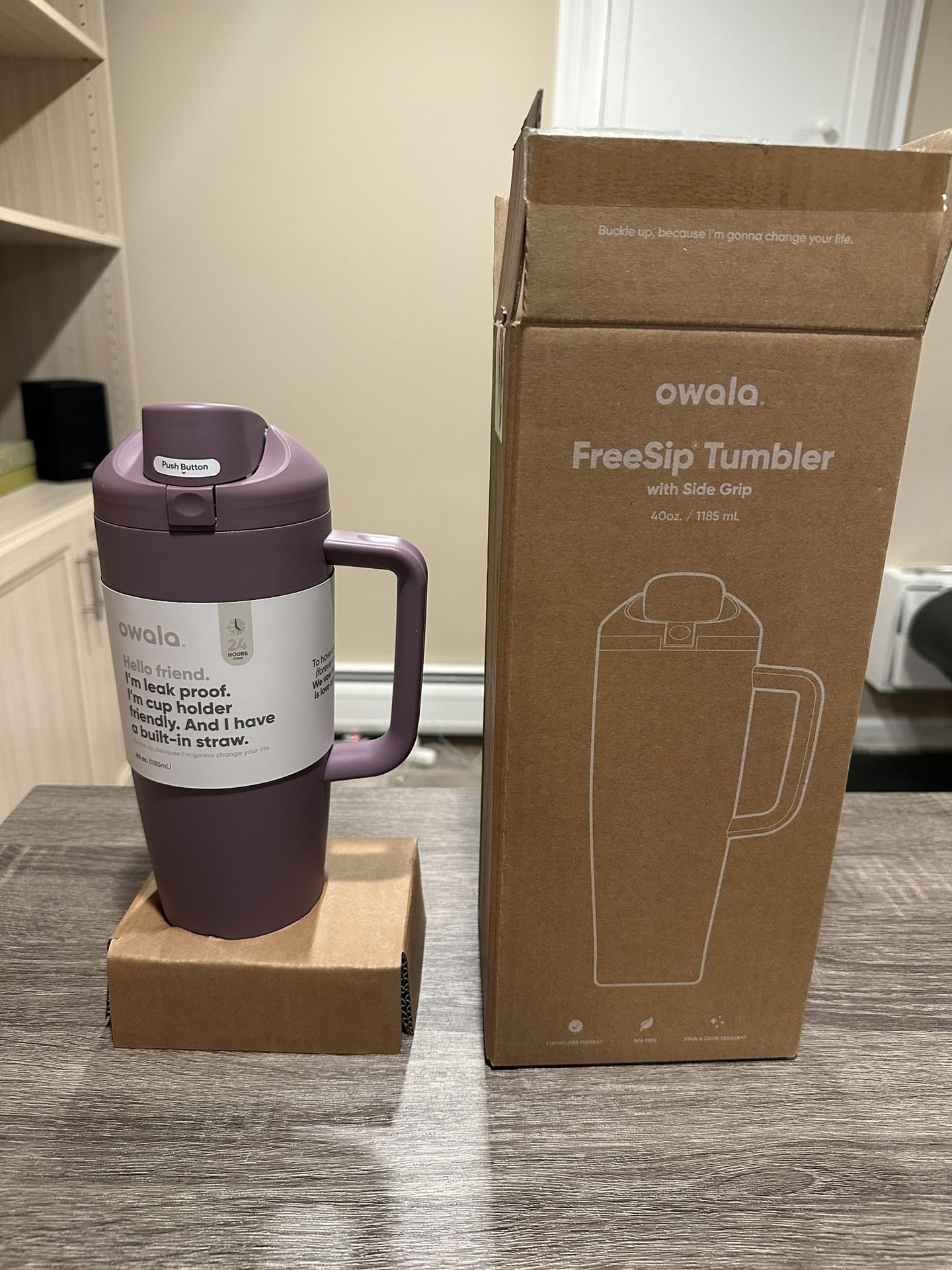 Brand New Owala FreeSip 40oz Tumbler – Spring Revival Purple Color 💜
