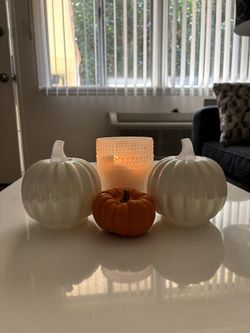 Iridescent Pumpkin Decor