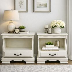 2 white night stands , $50 each , Pick Up By UCSD.