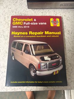 Hanes manual Chevy GMC vans 96-2019