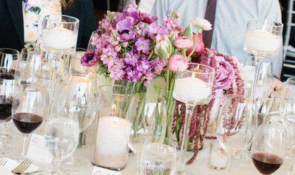 Monet Glass Candle Holders for Wedding or Party