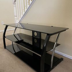 Glass Shelves TV Stand 