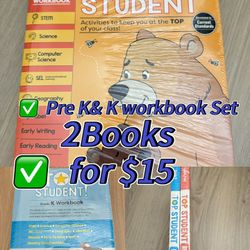 Kindergarten Workbooks 2 Books $15
