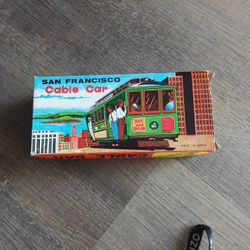 Vintage toy cable car
 Tin
 1950s-1960s