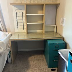 IKEA Glass Top Desk