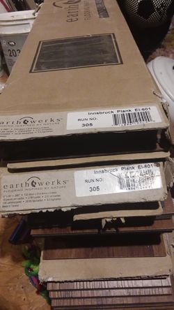 Luxury Vinyl Plank flooring 240 square feet glue included