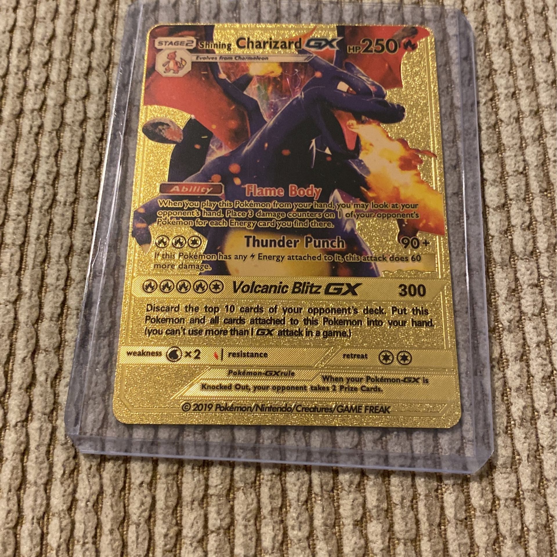 Shiny Charizard GX Pokemon Card 