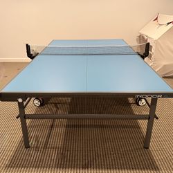 KETTLER Indoor 6 Ping Pong Table + 4-Player Set