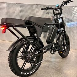 48V/1000Watt Motor/Dual Battery W/Extra Seat Electric E- Bike