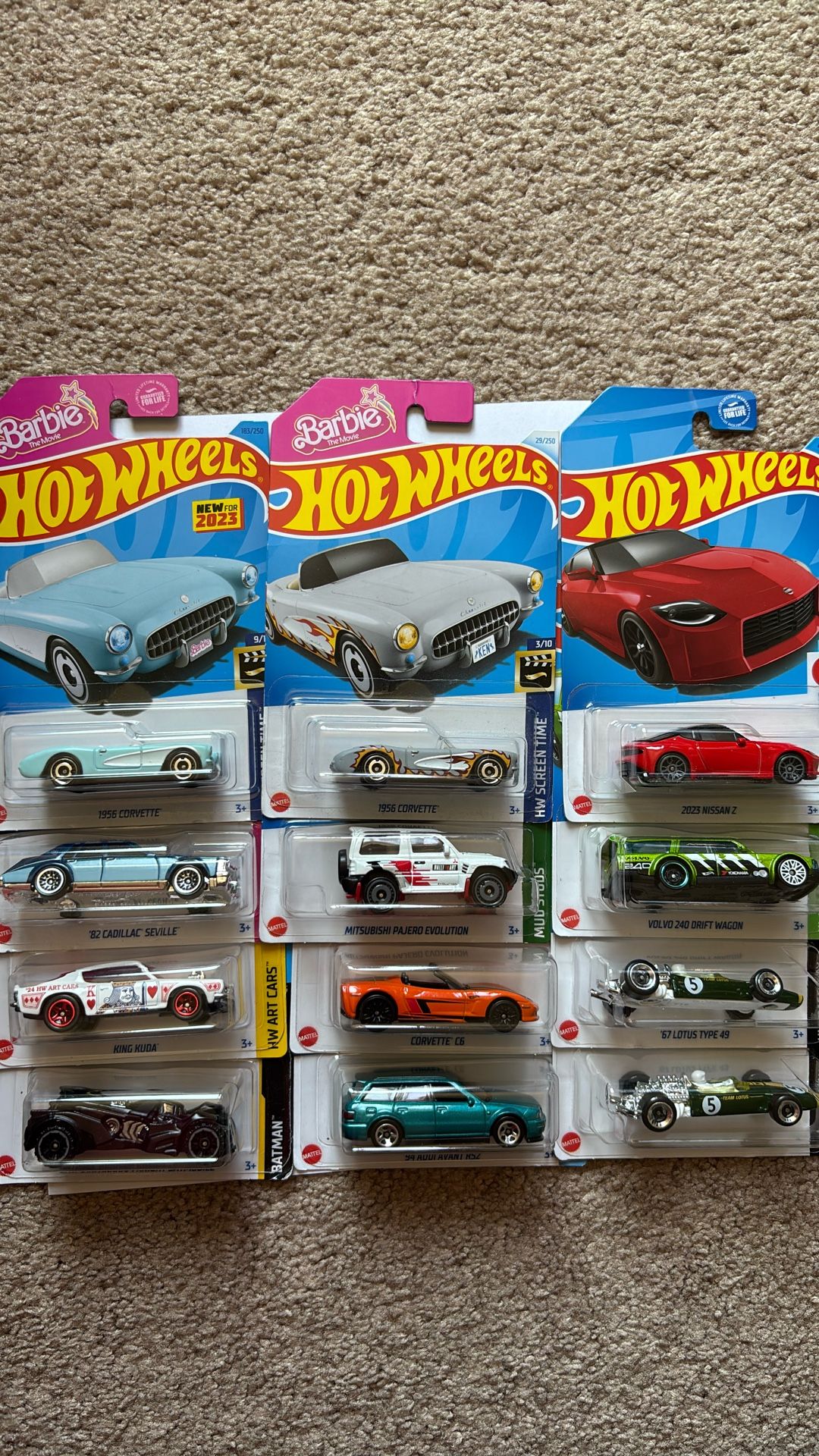 12 Various Hot wheels…